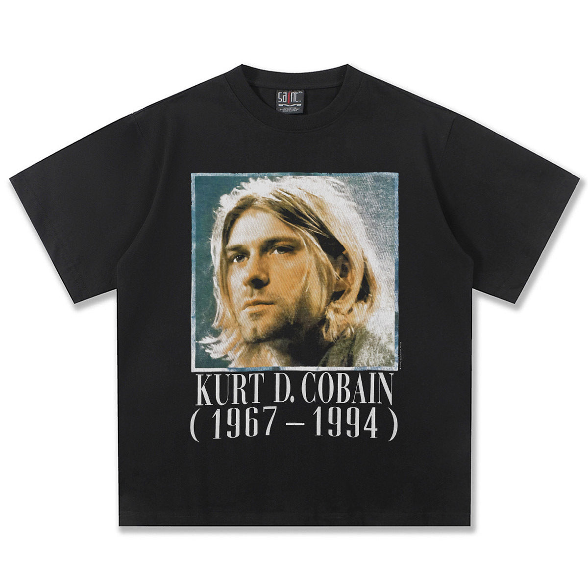 NIRVANA Kurt D. Cobain Classic Black T-Shirt