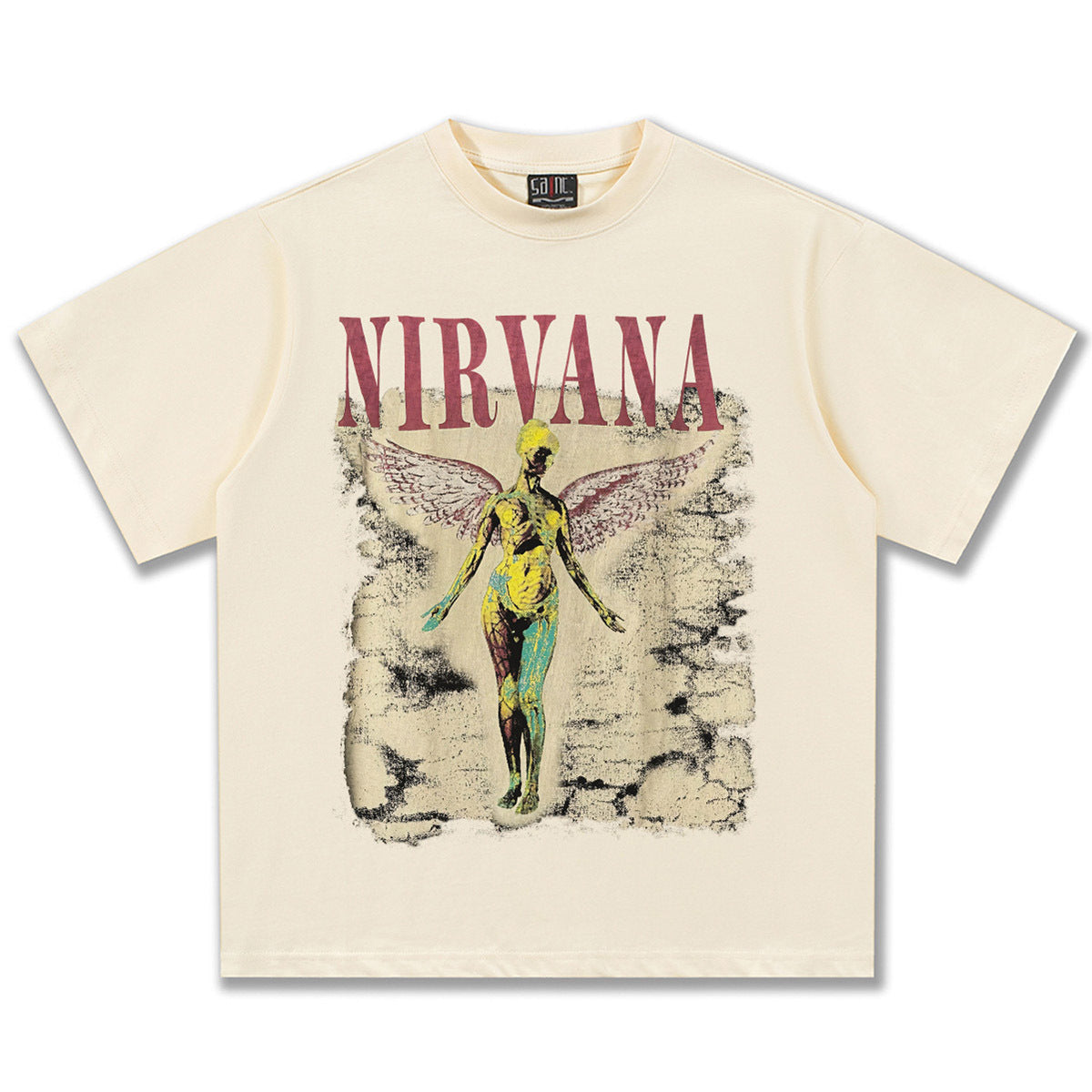 NIRVANA Vintage Angel Graphic T-Shirt
