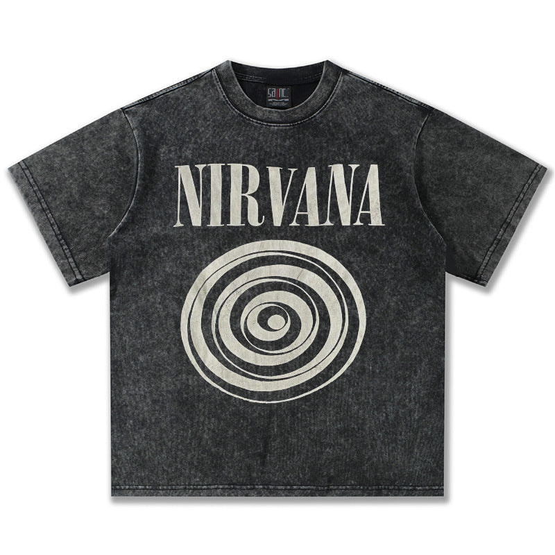 NIRVANA Vintage Washed Graphic T-Shirt