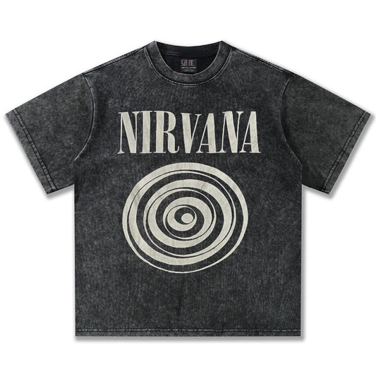 NIRVANA Vintage Washed Graphic T-Shirt