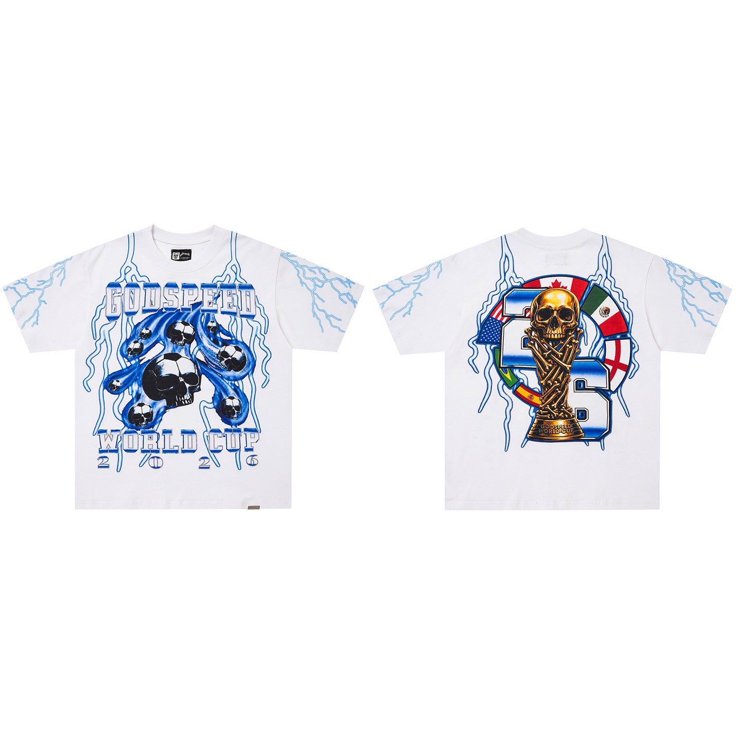 GodSpeed World Cup 2026 Soccer Skull T-Shirt