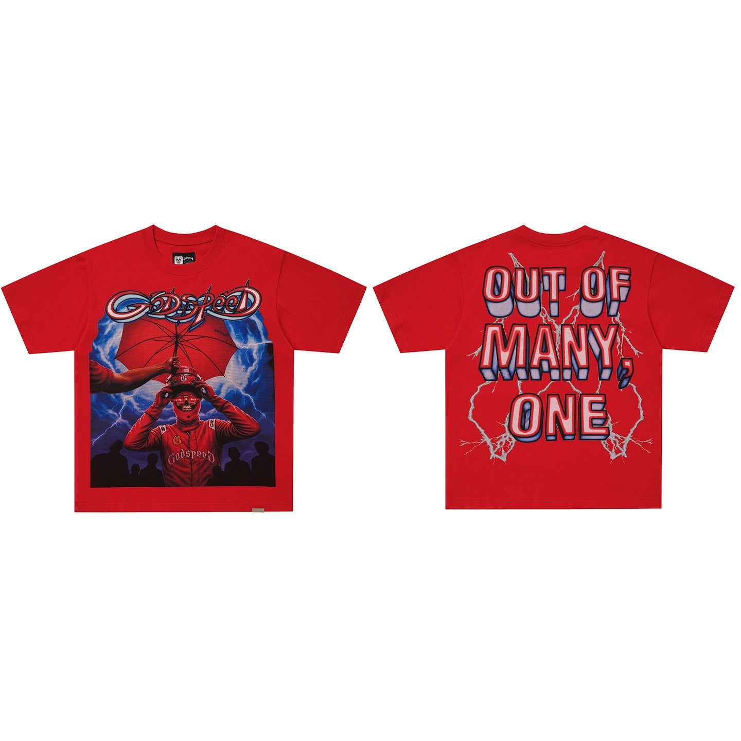 GodSpeed Out of Many One Red T-Shirt
