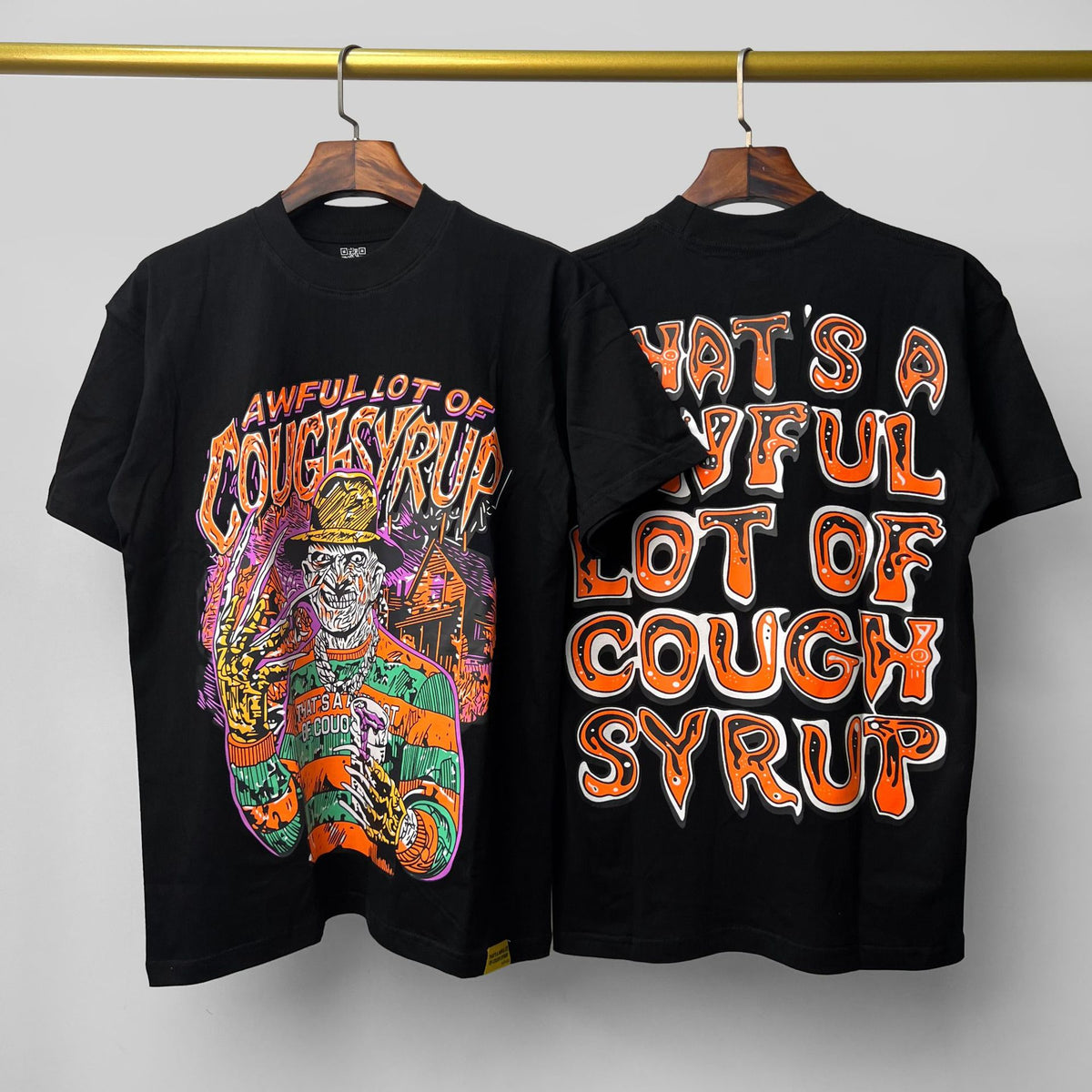 COUGH SYRUP Horror Character Graphic T-Shirt