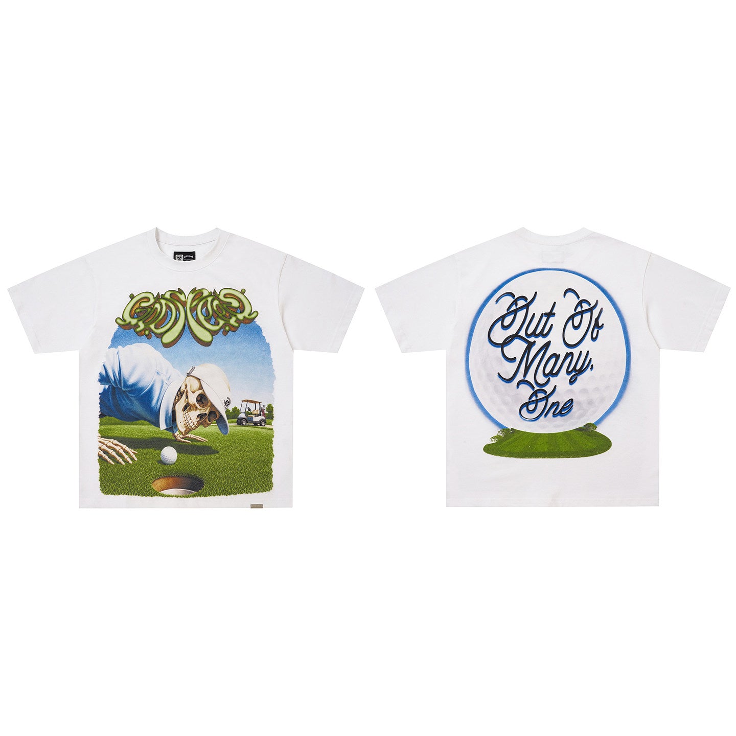 GodSpeed Out of Many One White Graphic T-Shirt