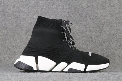 Balenciaga Speed 2.0 Lace-Up Sneaker 'Black White'