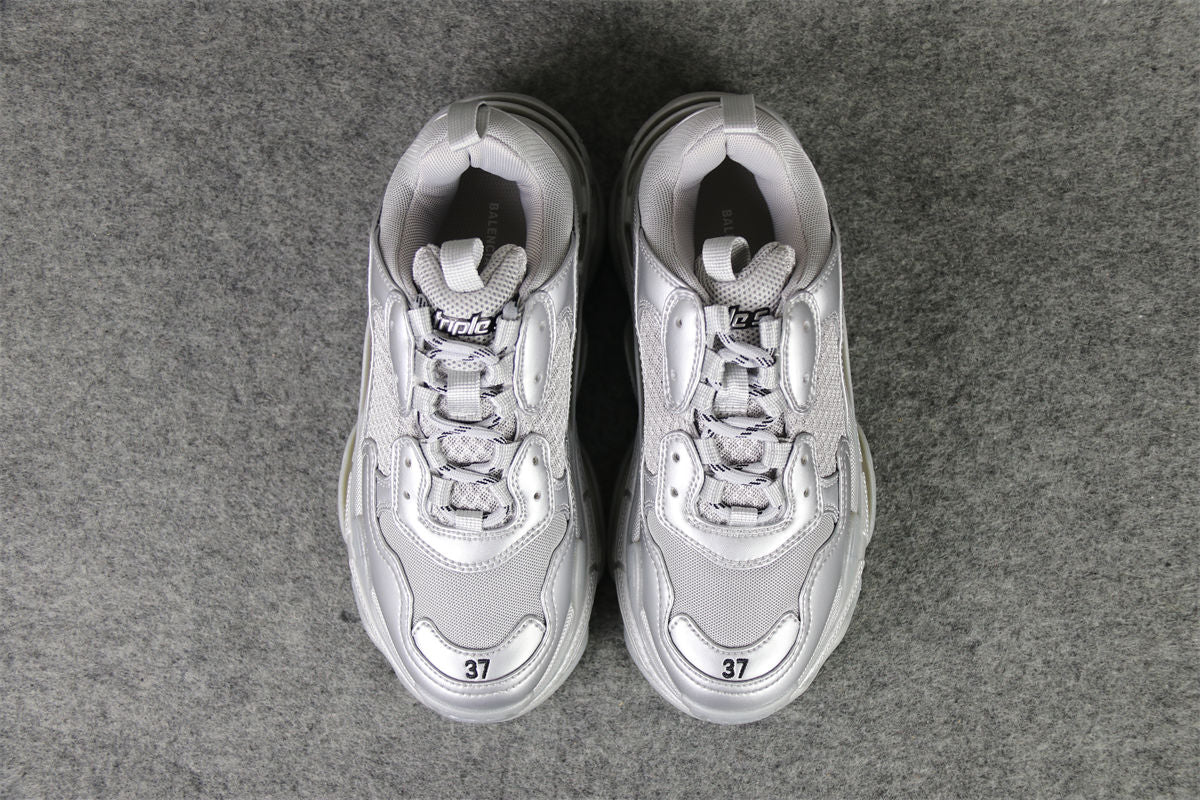Balenciaga Triple S Sneaker 'Silver Metallic'