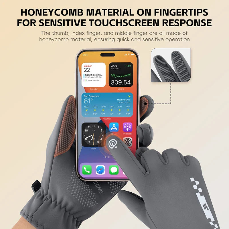Gravo Fleece-Lined Bike Gloves