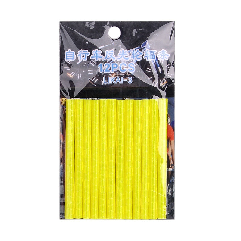 Reflective Spoke Sleeves (12pcs/bag)