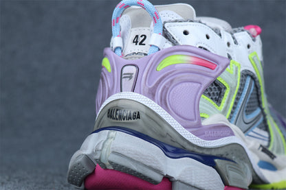 Balenciaga Runner Sneaker 'Grey Light Purple Neon Yellow'