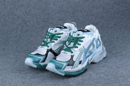 Balenciaga Wmns Runner Sneaker 'Worn-Out - White Green Blue'