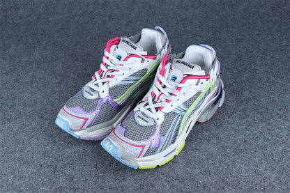 Balenciaga Runner Sneaker 'Grey Light Purple Neon Yellow'