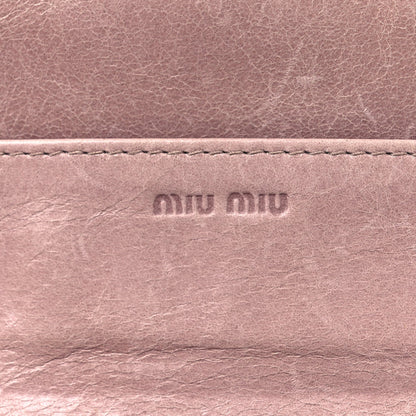 Nappa Lux Matelasse Flap Wallet Mughetto