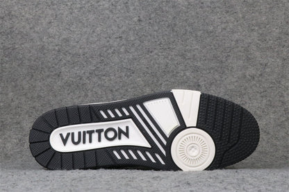 LV Trainer Low 'Velcro Strap - Black Monogram Denim'