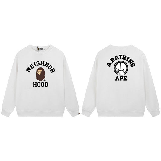 BAPE Neighbor Hood Logo Crewneck Sweatshirt