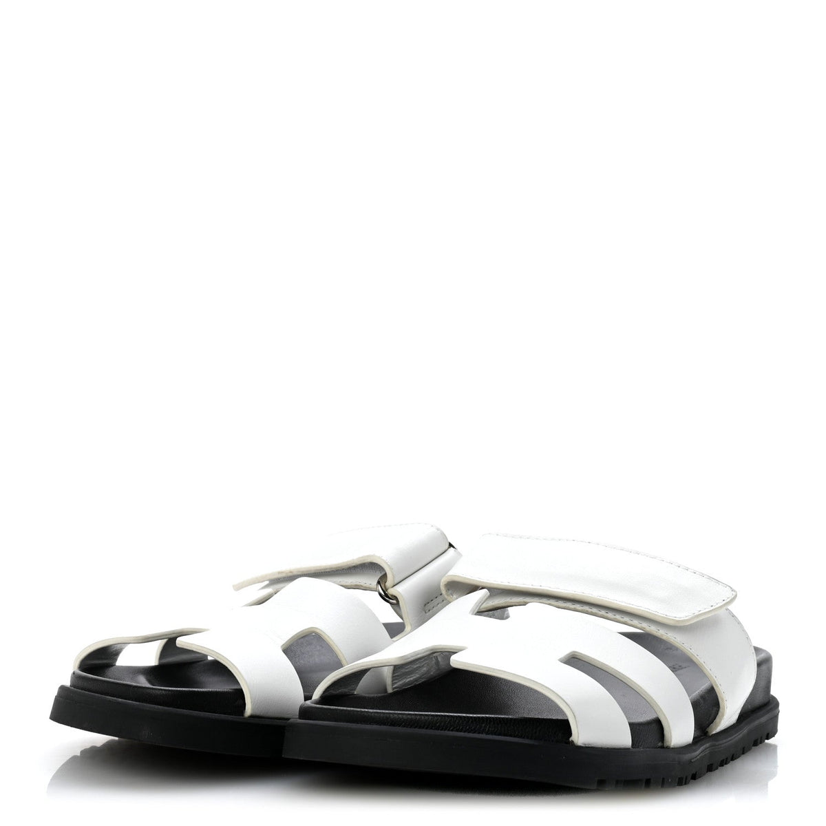 Calfskin Womens Chypre Sandals 36 White