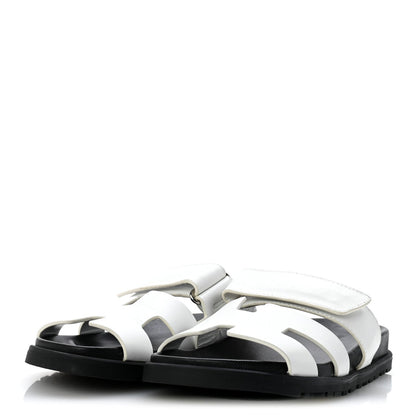 Calfskin Womens Chypre Sandals 36 White