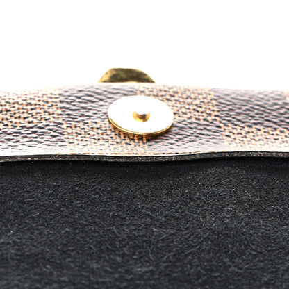 Damier Ebene Vavin Chain Wallet Black