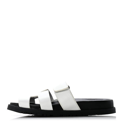 Calfskin Womens Chypre Sandals 36 White