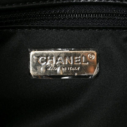 Lambskin Pearl On Flap Black