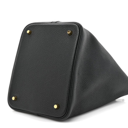 Taurillon Clemence Picotin Lock 22 MM Black