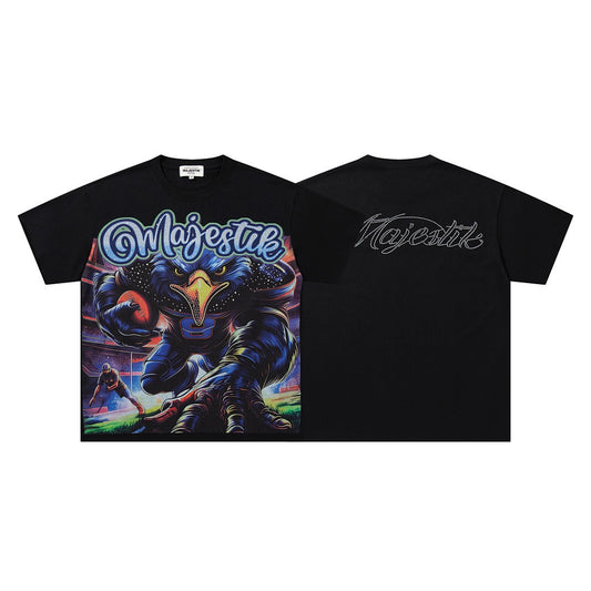 MAJESTIK Eagle Graphic Streetwear T-Shirt