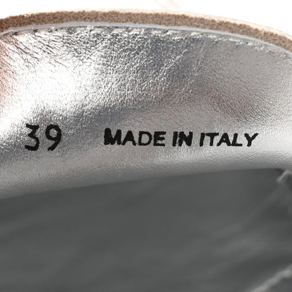 Vitello Deco Penny Loafer 39 Argento