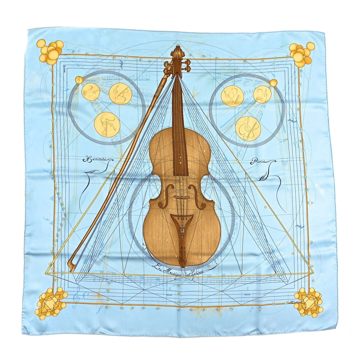 Silk La Musique des Spheres Scarf 90 Multicolor