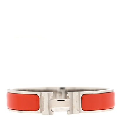 Enamel Narrow Clic Clac H Bracelet Orange