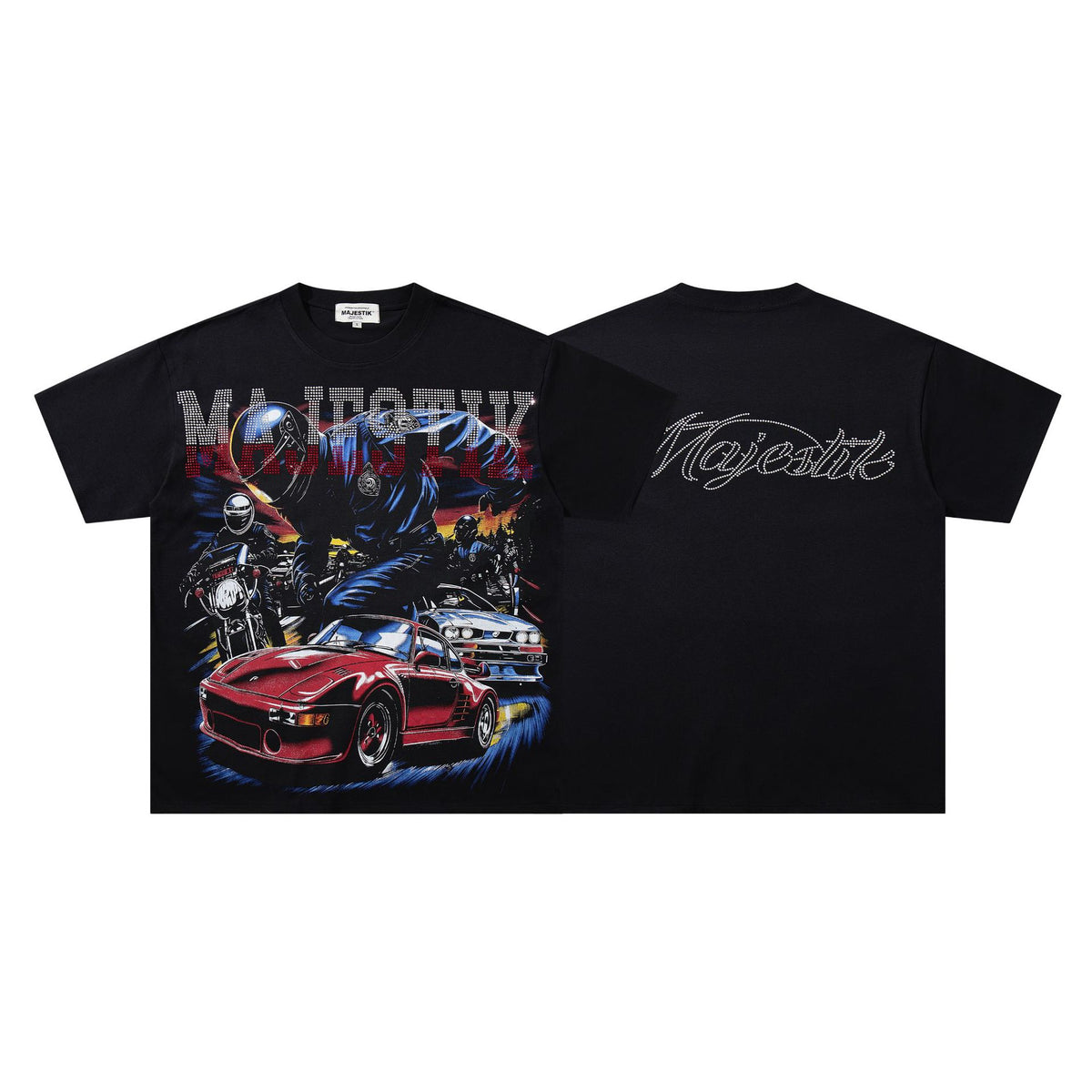 MAJESTIK Moto Racing Graphic T-Shirt