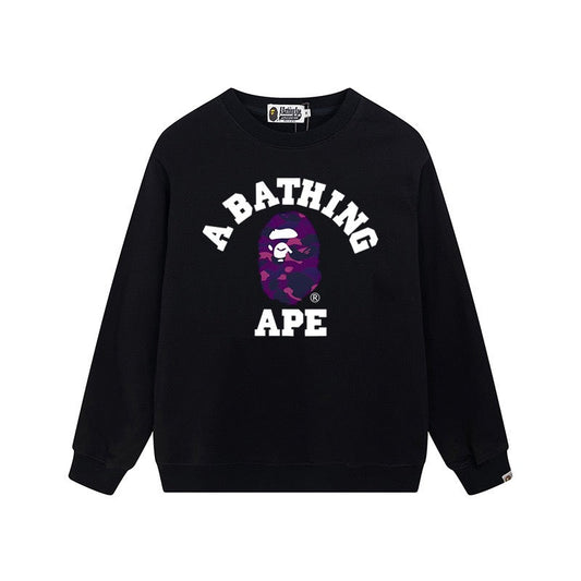 A BATHING APE Camo Ape Head Crewneck Sweatshirt