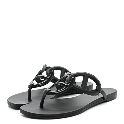 Rubber Womens Egerie Sandals 36 Black