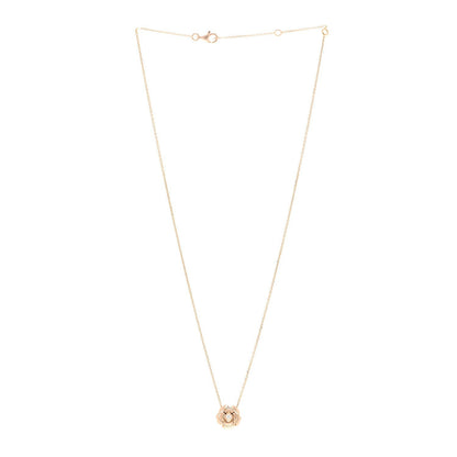 18K Rose Gold Diamond Extrait de Camélia Pendant Necklace