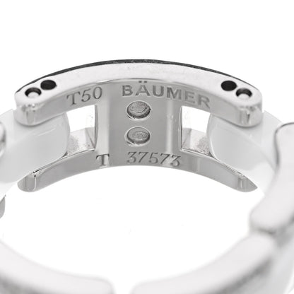 18K White Gold Ceramic Diamond Medium Ultra Ring White 50 5.5