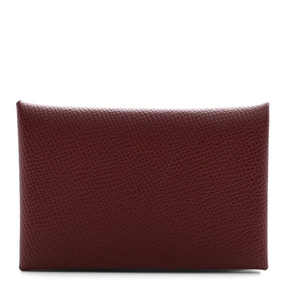 Epsom Calvi Card Case Rouge H