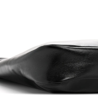 Shiny Softy Calfskin Ivy Bag Black