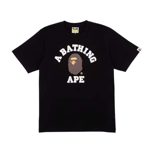 BAPE College Tee Black Brown Head