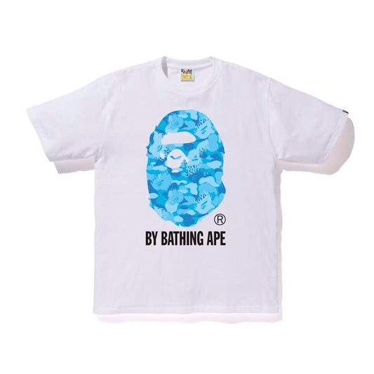 BAPE Fire Camo By Bathing Tee White
