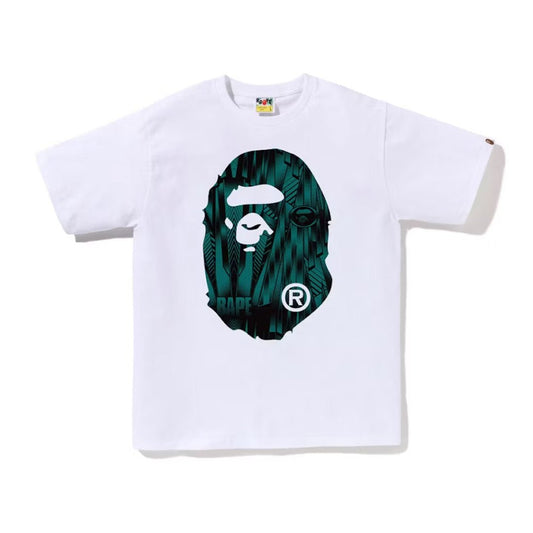 BAPE Speed Racer Big Ape Head Tee White Green