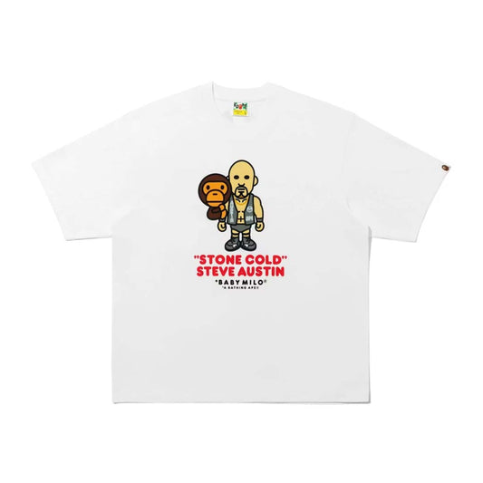 BAPE Stone Cold Steve Austin Tee White