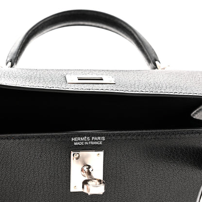 Chevre Chamkila Clou de Coeur Mini Kelly Sellier 20 Black