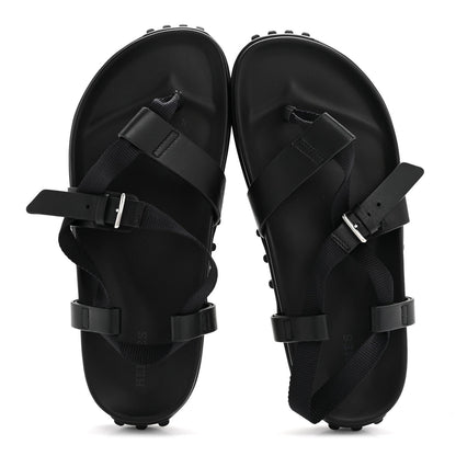 Calfskin Womens Inboard Sandals 38 Black
