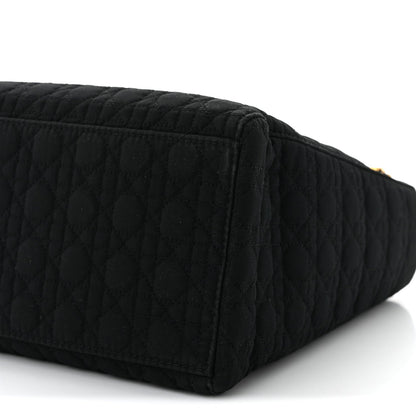 Nylon Cannage Large Lady Dior Black