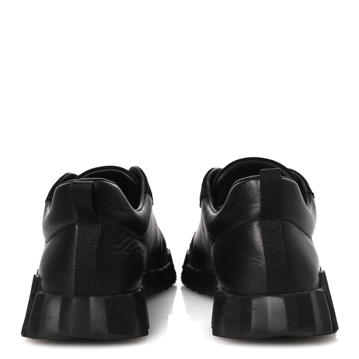 Goatskin Suede Goatskin Mens Bouncing Sneakers 43.5 Black