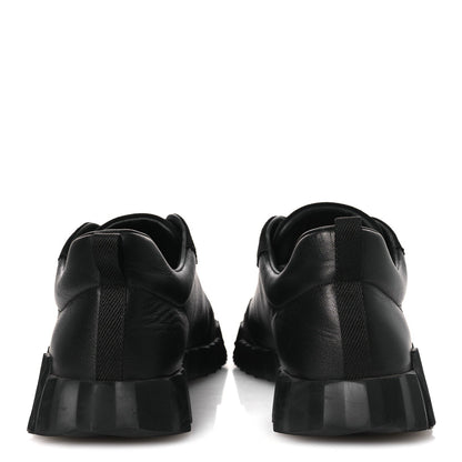 Goatskin Suede Goatskin Mens Bouncing Sneakers 43.5 Black