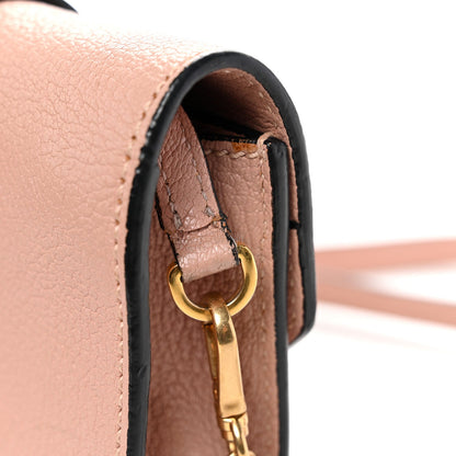Goatskin Madras Soft Calfskin Crystal Pearl Embellished Shoulder Bag Orchidea