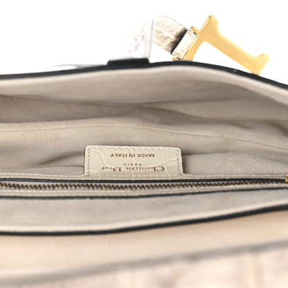 Niloticus Crocodile Himalaya Saddle Bag Latte