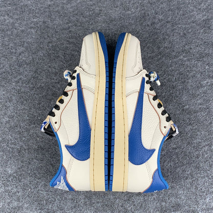 Fragment Design x Travis Scott x Air Jordan 1 Retro Low OG SP 'Sail Military Blue' (B-Grade)