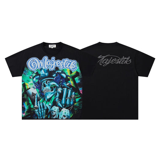 MAJESTIK Skull Graphic Streetwear T-Shirt