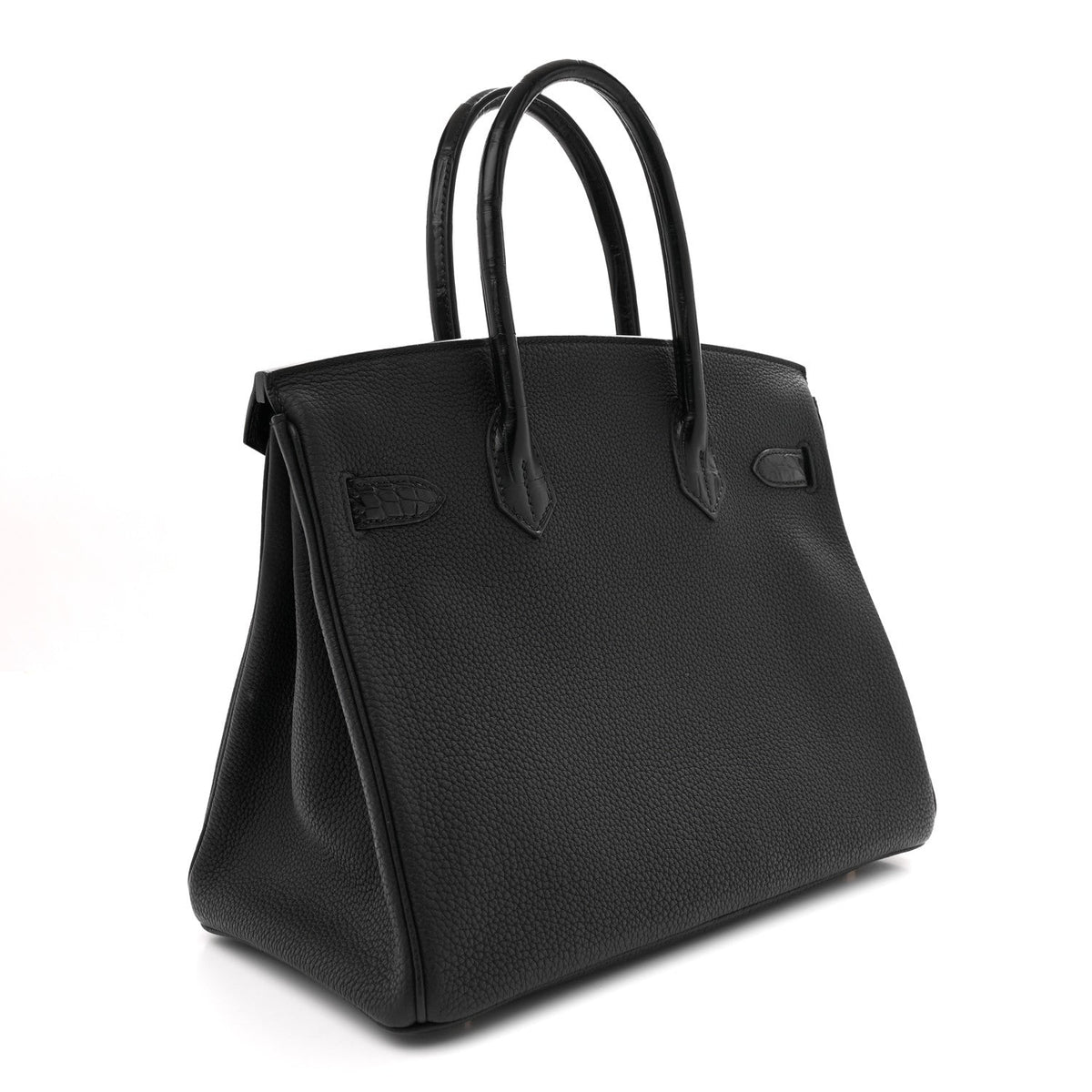 Togo Matte Alligator Birkin Touch 30 Black