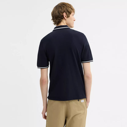 Coach Outlet Signature Trim Polo In Organic Cotton